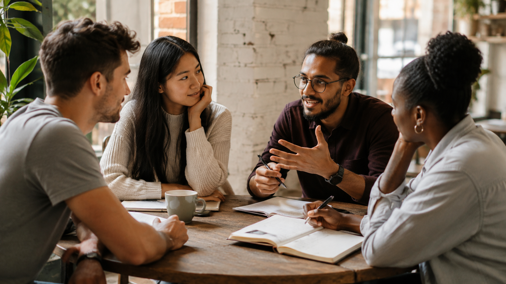 Business & Ideas shared in an everyday human moment