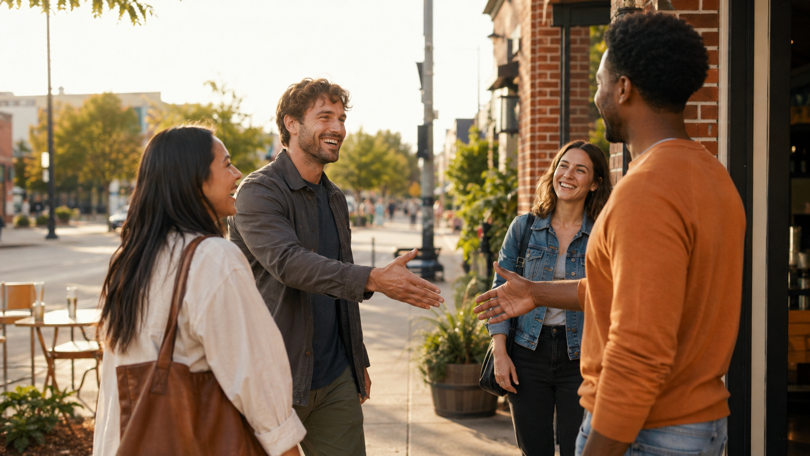 Dating shared in an everyday human moment