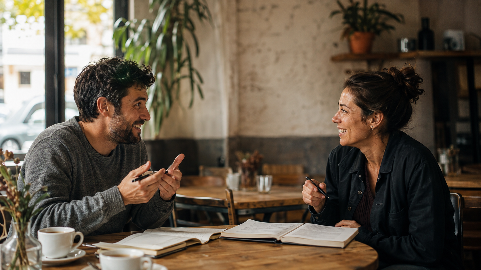 Entrepreneurs shared in an everyday human moment